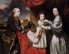 Joshua Reynolds, Robert Clive and his family with an Indian maid, 1765
