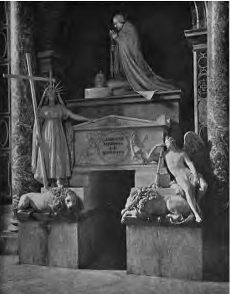 ملف:Tomb of Pope Clement XIII Gregorovius.jpg