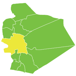 موقع ناحية مركز السويداء في محافظة السويداء