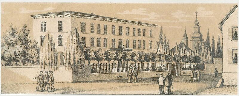 ملف:Aschaffenburger Forstlehranstalt 1854.jpg