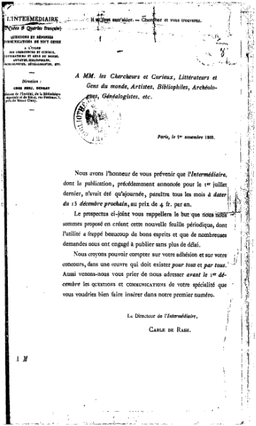 ملف:L’Intermédiaire des chercheurs et curieux, 1864.djvu