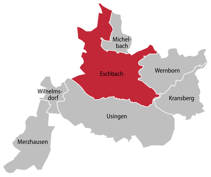 ملف:Karte Usingen Eschbach.svg - المعرفة