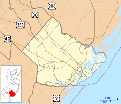 أتلانتك سيتي، نيوجرزي is located in Atlantic County, New Jersey