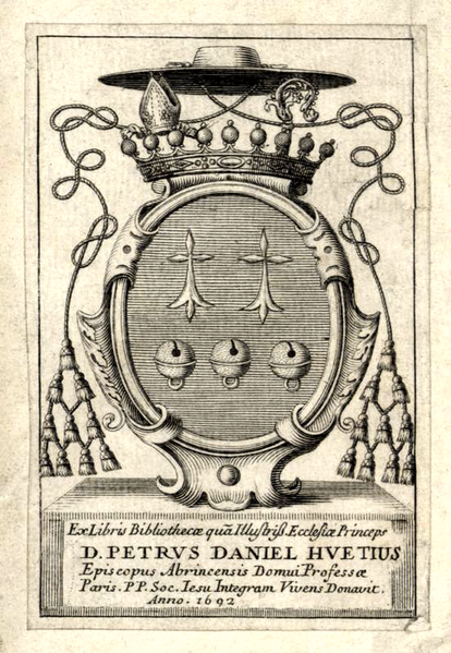 ملف:Pierre-Daniel Huet ex-Libris.png