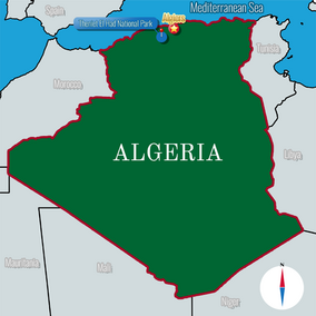 Theniet el Had national park location.png