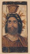 A well-preserved painting of Serapis