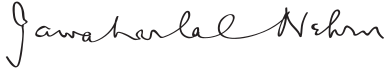 ملف:Jawaharlal Nehru Signature.svg