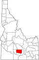 State map highlighting Lincoln County