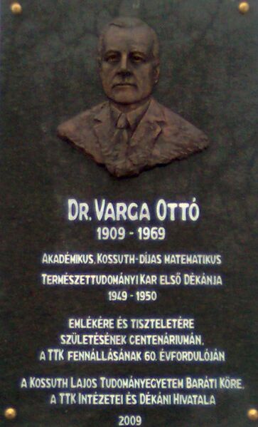 ملف:Varga Ottó matematikus.JPG
