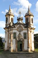 Church of Saint Francis of Assisi (Ouro Preto) in São João del Rei, 1749–1774, by the Brazilian master Aleijadinho