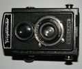 Voigtländer Brillant twin-lens reflex camera.
