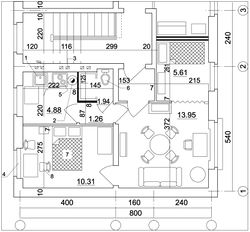 رسم تنفيذي يحدد توزع الغرف والقاعات وغيرها.jpg