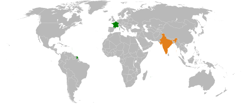 ملف:France–India relations map.svg