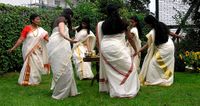 Thiruvathira kali: a dance performed by women in Kerala during Onam festival