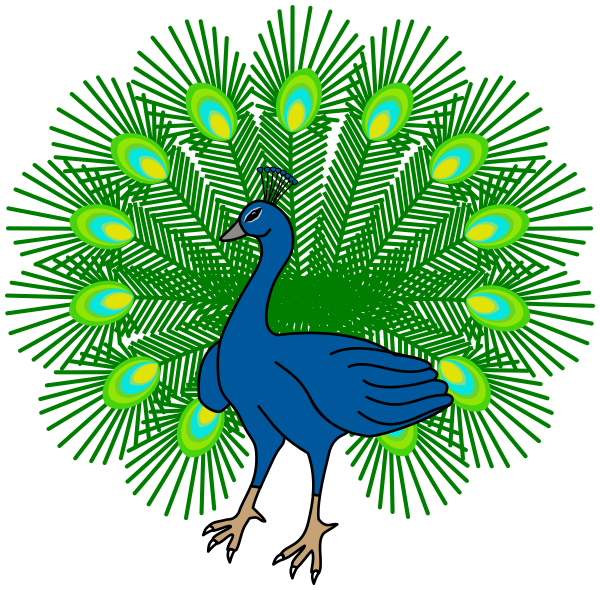 ملف:Heraldic peacock.svg