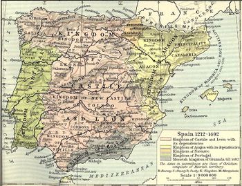 مملكة أراگون في أقصى اتساعها، ح. 1250