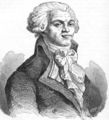 19th Century engraving of Robespierre.