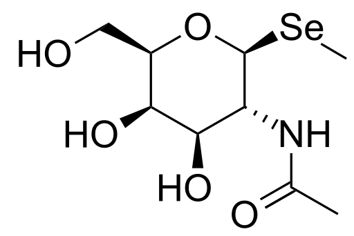 ملف:Methylseleno-N-acetyl-D-galactosamine.svg