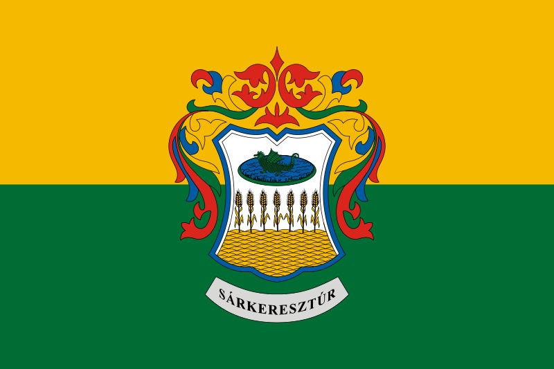 ملف:Flag of Sárkeresztúr.svg
