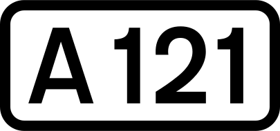 ملف:UK road A121.svg