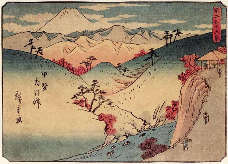 ملف:Dog Eye Pass in Kai Province (Hiroshige, 1852).jpg