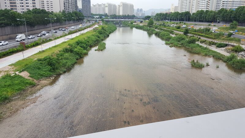 ملف:Jungnangcheon from Hannae Bridge.jpg