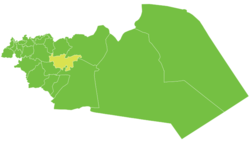 موقع ناحية الفرقلس في محافظة حمص