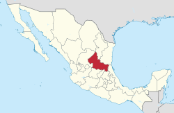 ولاية سان لويس پوتوسي داخل المكسيك
