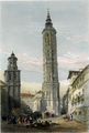 The Mudéjar "Leaning Tower", built in 1512, was the symbol of Zaragoza حتى تدميره في عام 1892.