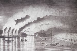 A View of the Plundering and Burning of the City of Grymross, by Thomas Davies, 1758.JPG