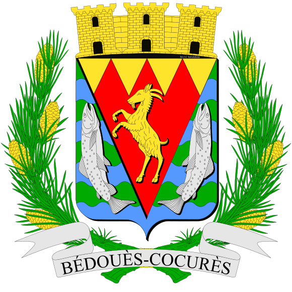 ملف:Blason officiel Bédouès-Cocurès.svg