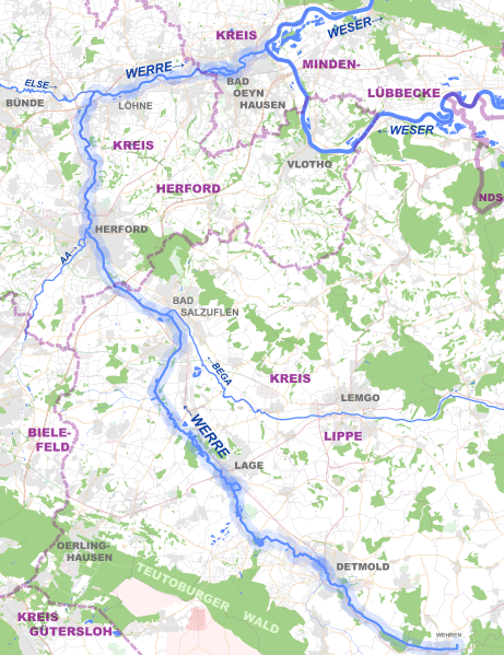 ملف:Germany River Werre Map.svg