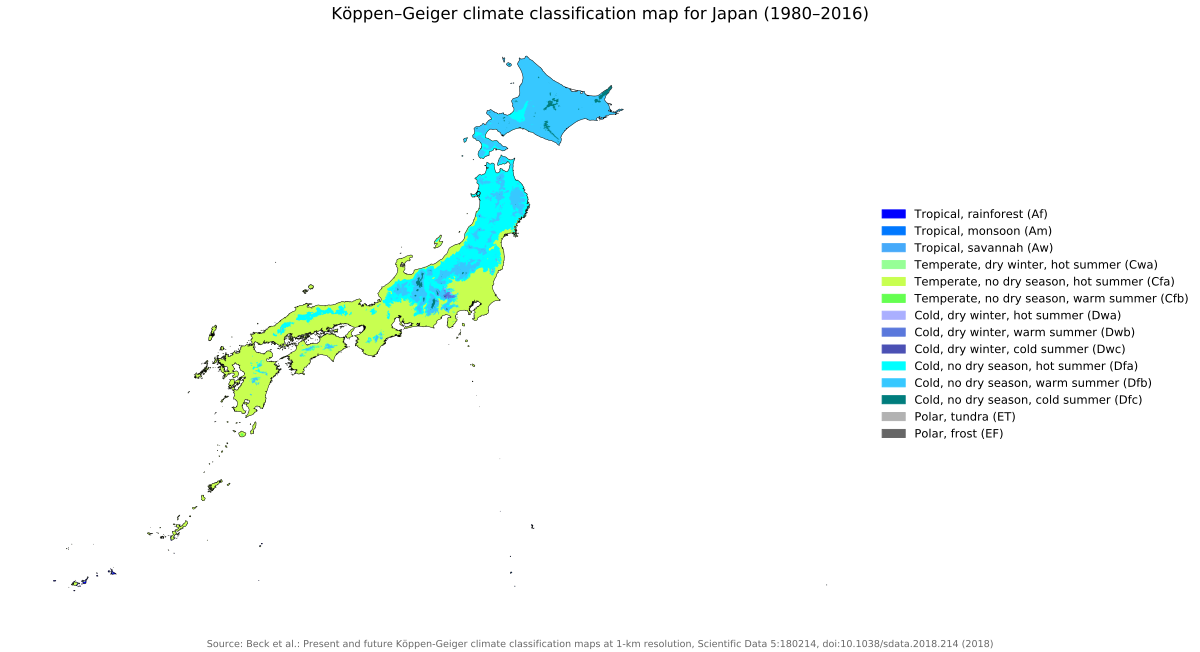 ملف:Koppen-Geiger Map JPN present.svg - المعرفة