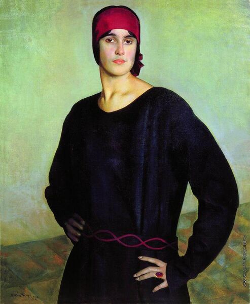 ملف:Кустодиев Портрет Чижовой.jpg