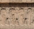 Indian soldiers on the tomb of Darius II (c.410 BCE)