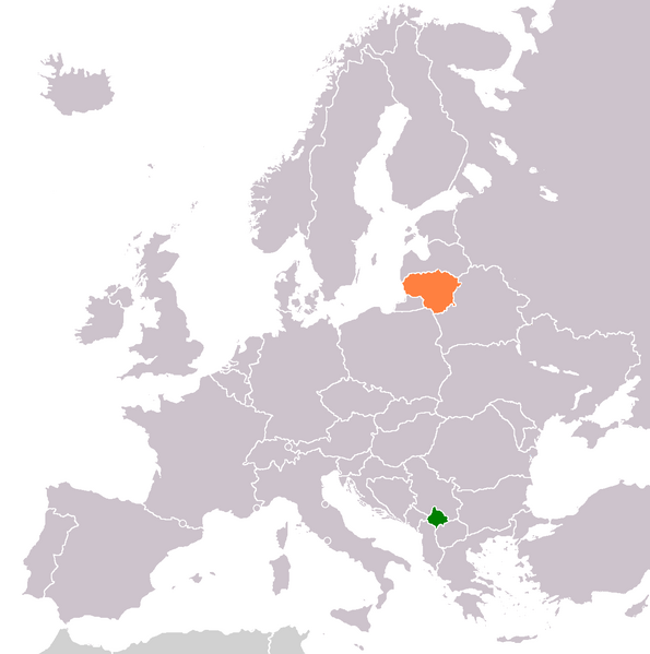 ملف:Kosovo Lithuania Locator.png