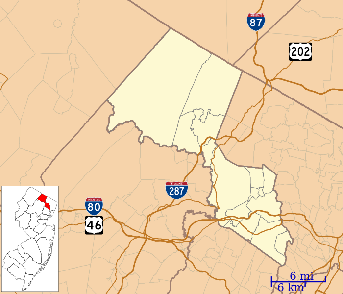 ملفLocation map of Passaic County, New Jersey.svg المعرفة