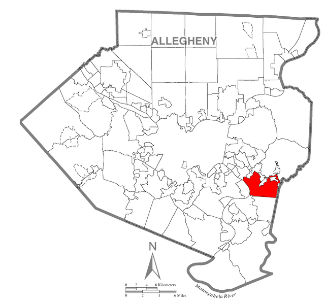ملفMap of North Versailles Township, Allegheny County, Pennsylvania