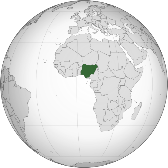 ملف:Nigeria (orthographic projection).svg