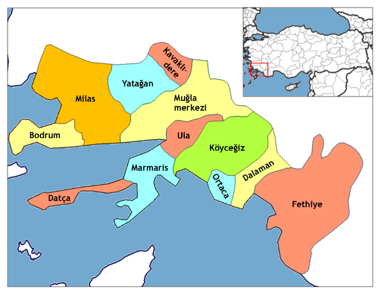 ملف:Muğla districts.png