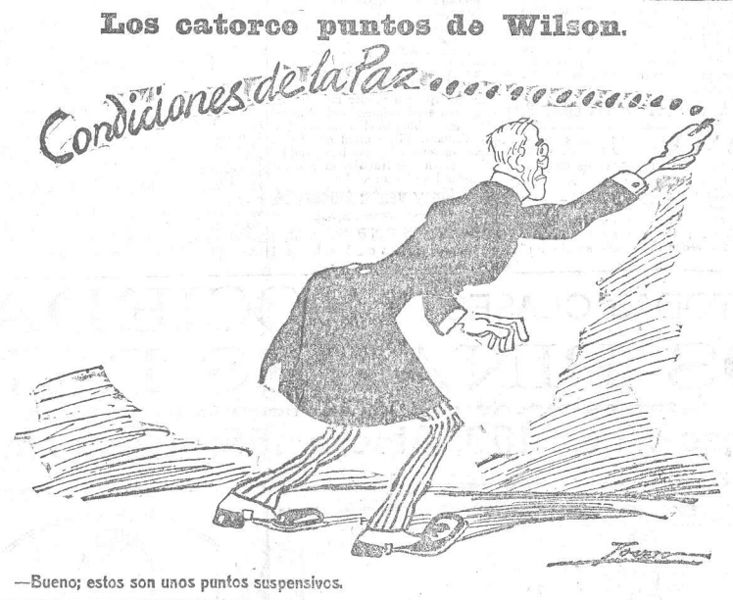 ملف:Los catorce puntos de Wilson, de Tovar, Heraldo de Madrid, 30 de diciembre de 1918.jpg