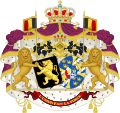 Coat of arms of the former King Leopold III and Queen Astrid