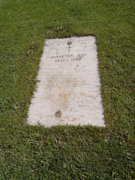 ملف:Maléter Pál sírja.jpg