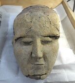 PPNB plastered skull from Tell Aswad, Syria, 7th Millennium BCE