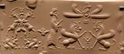 Achaemenid cylinder seal from the city of Hillah