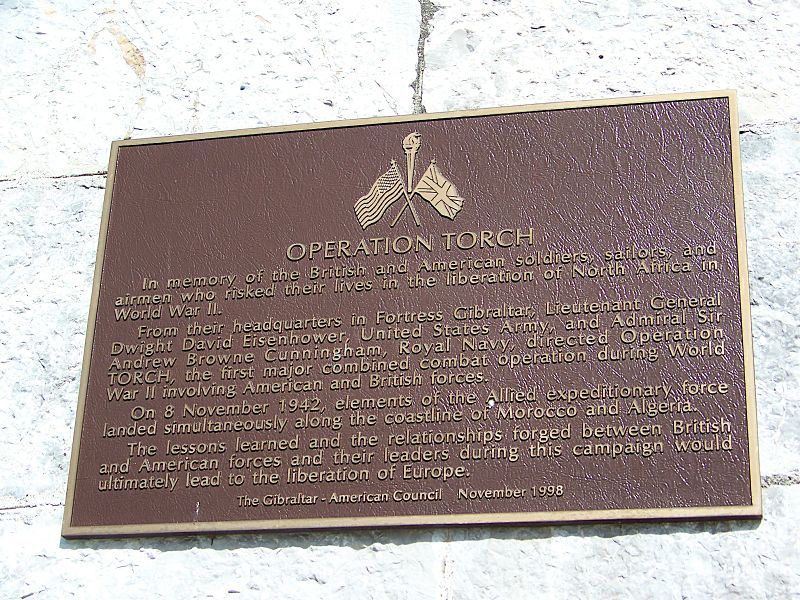 ملف:Operation Torch plaque.jpg