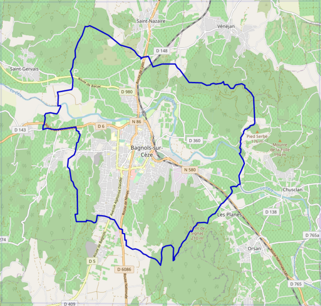 ملف:Bagnols-sur-Cèze OSM 01.png