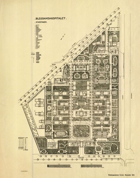 ملف:Blegdamshospitalet plan.jpg
