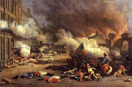 The storming of the Tuileries Palace on 10 August 1792 and the massacre of the Swiss Guard