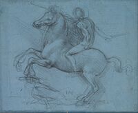 Leonardo da Vinci, Study for the Sforza Horse (first design)